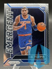 2020-21 Panini Prizm Emergent #17 Obi Toppin RC Rookie New York Knicks
